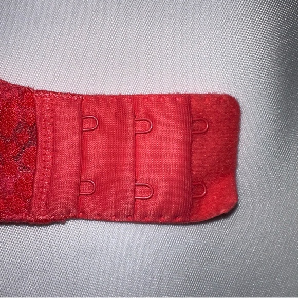 Wacoal Red Lace Bra 34DDD underwire unpadded - Picture 3 of 5